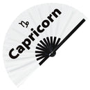 Capricorn Zodiac Sign Bamboo hand fan