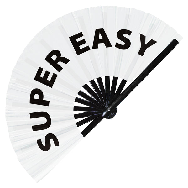 Super Easy hand fan foldable bamboo circuit hand fan funny gag words expressions statement gifts Festival accessories Rave handheld Circuit event fan Clack fans
