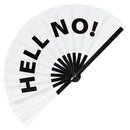 Hell No! Bamboo Hand Fan