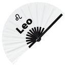 Leo Zodiac Sign Bamboo Hand Fan