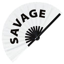Savage Bamboo Hand Fan