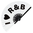 I Love R&B Bamboo Hand Fan