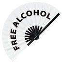 Free Alcohol Bamboo Hand Fan