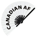 Canadian AF Bamboo hand fan