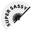 Super Sassy Bamboo Hand Fan