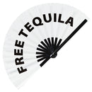 Free Tequila Bamboo Hand Fan