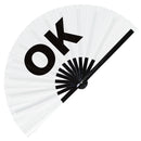 Ok Bamboo Hand Fan