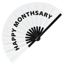Happy Monthsary Bamboo Hand Fan