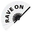 Rave on Bamboo Hand Fan