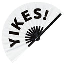 Yikes! Bamboo hand fan