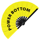 Power Bottom Bamboo Hand Fan