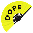 Dope Bamboo Hand Fan