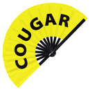 Cougar Bamboo Hand Fan