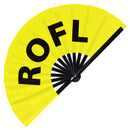 ROFL Bamboo Hand Fan
