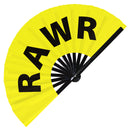 Rawr Bamboo Hand Fan