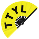 TTYL Bamboo Foldable Hand Fan