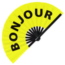 Bonjour Bamboo hand fan