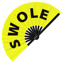 Swole Bamboo Hand Fan