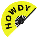 Howdy Bamboo Hand Fan