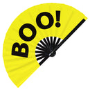 Boo! Bamboo hand fan