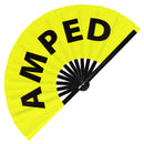 Amped Bamboo Hand Fan