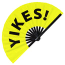 Yikes! Bamboo hand fan