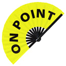 On point Bamboo Hand Fan