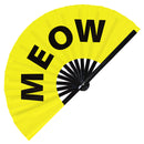 Meow Bamboo Hand Fan