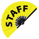 Staff Bamboo Hand Fan