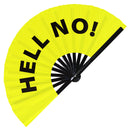Hell No! Bamboo Hand Fan