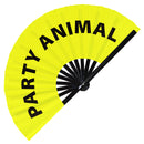 Party Animal Bamboo Hand Fan