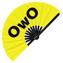 OwO Bamboo Hand Fan