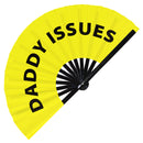 Daddy Issues Bamboo Hand Fan