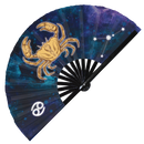 Zodiac Sign Bamboo Hand Fan