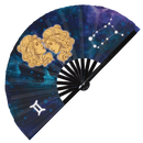 Zodiac Sign Bamboo Hand Fan