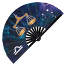 Zodiac Sign Bamboo Hand Fan