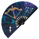 Zodiac Sign Bamboo Hand Fan