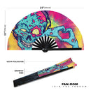 Zombie bamboo hand fan