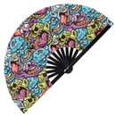 Zombie bamboo hand fan