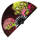 Zombie bamboo hand fan
