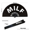Milf Bamboo Hand Fan