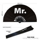 Mr. Wedding Bamboo Hand Fan