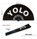 YOLO Bamboo Hand Fan
