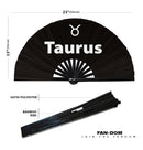 Taurus Zodiac Sign Bamboo Hand Fan