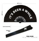 It's Been a While Bamboo Hand Fan