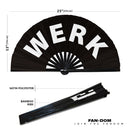 Werk clacking hand fan