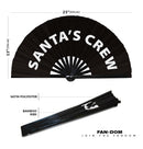 Santa's Crew Bamboo Hand Fan