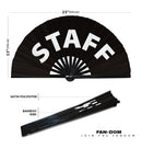 Staff Bamboo Hand Fan