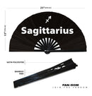 Sagittarius Zodiac Sign Bamboo Hand Fan
