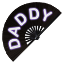 Daddy Neon Glow Bamboo Hand Fan